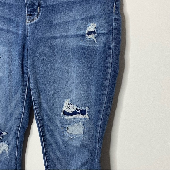 Maurices Distressed Patchwork Jeggings - Picture 3 of 8